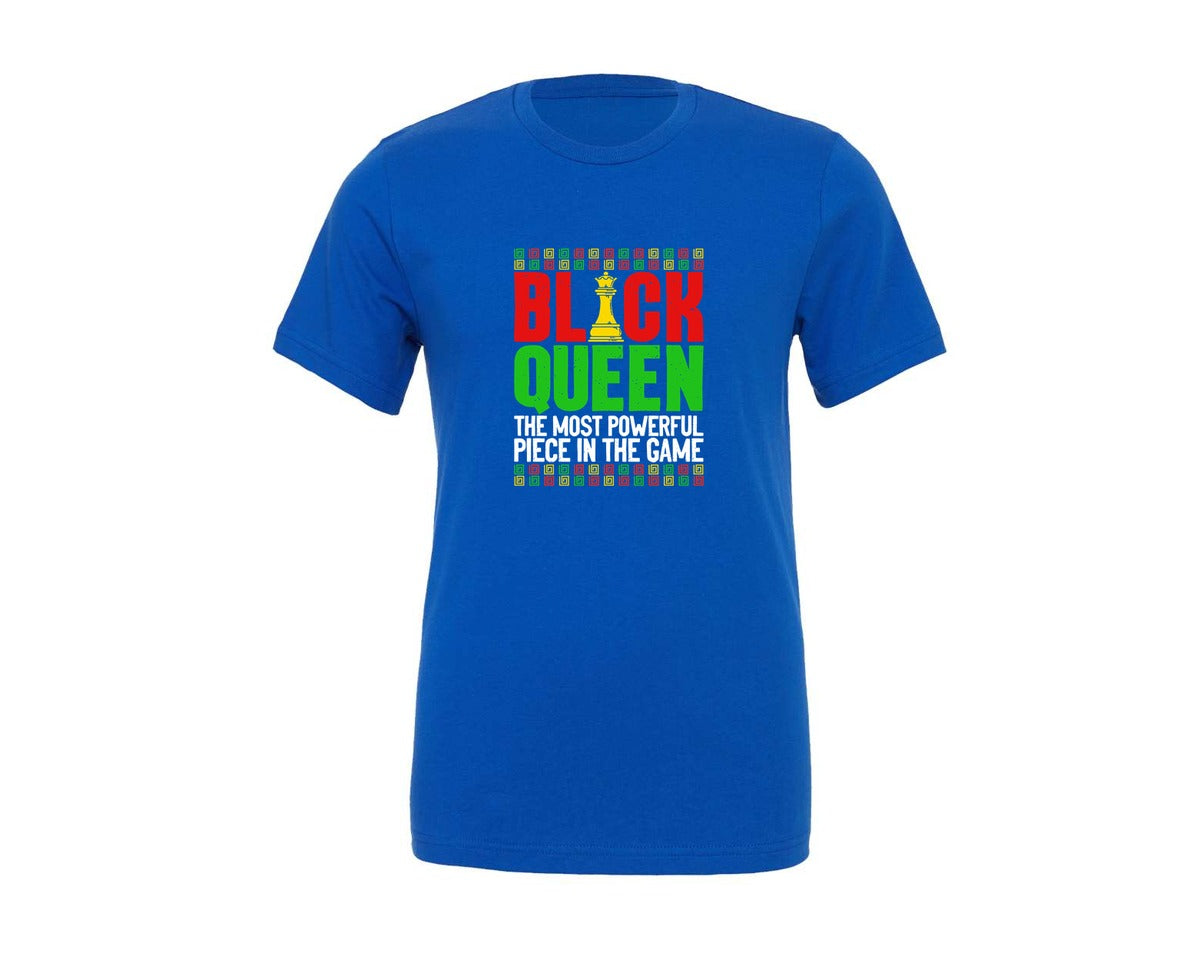 brand:Generic|color:True Royal Blue|Queen Black History Month T Shirt Graphic T-Shirt