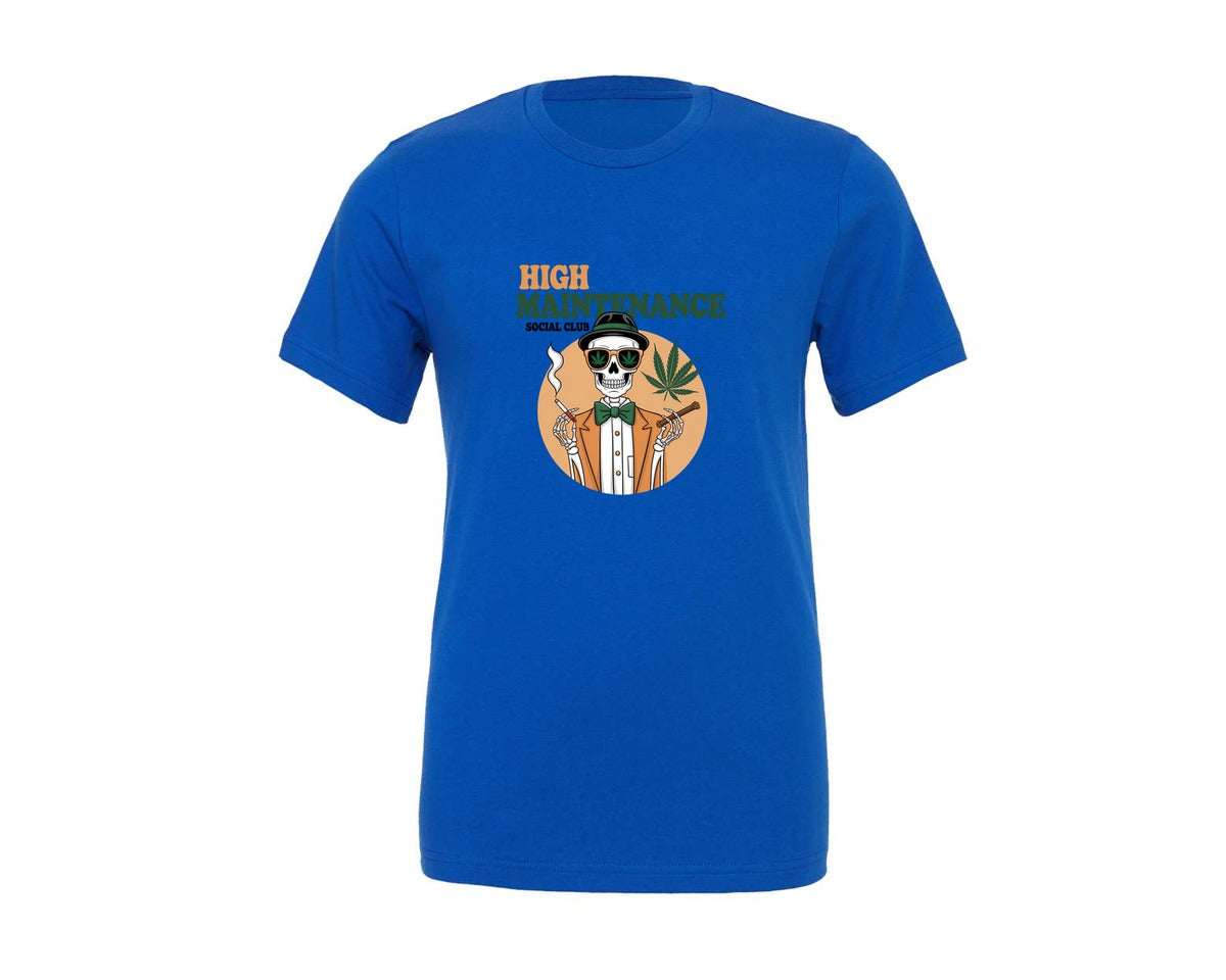 brand:Generic|color:True Royal Blue|High Maintenance Social Club 3 Graphic T-Shirt