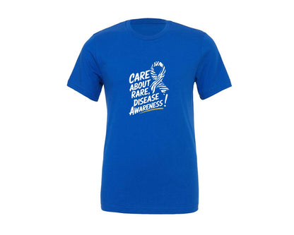 brand:Generic|color:True Royal Blue|Care About Rare Disease Awareness Shirt 2 Graphic T-Shirt