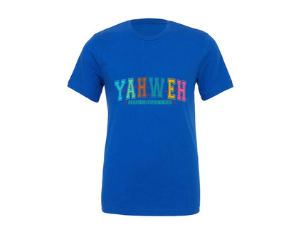 brand:Generic|color:True Royal Blue|Yahweh Yhwh Christian Shirt Graphic T-Shirt