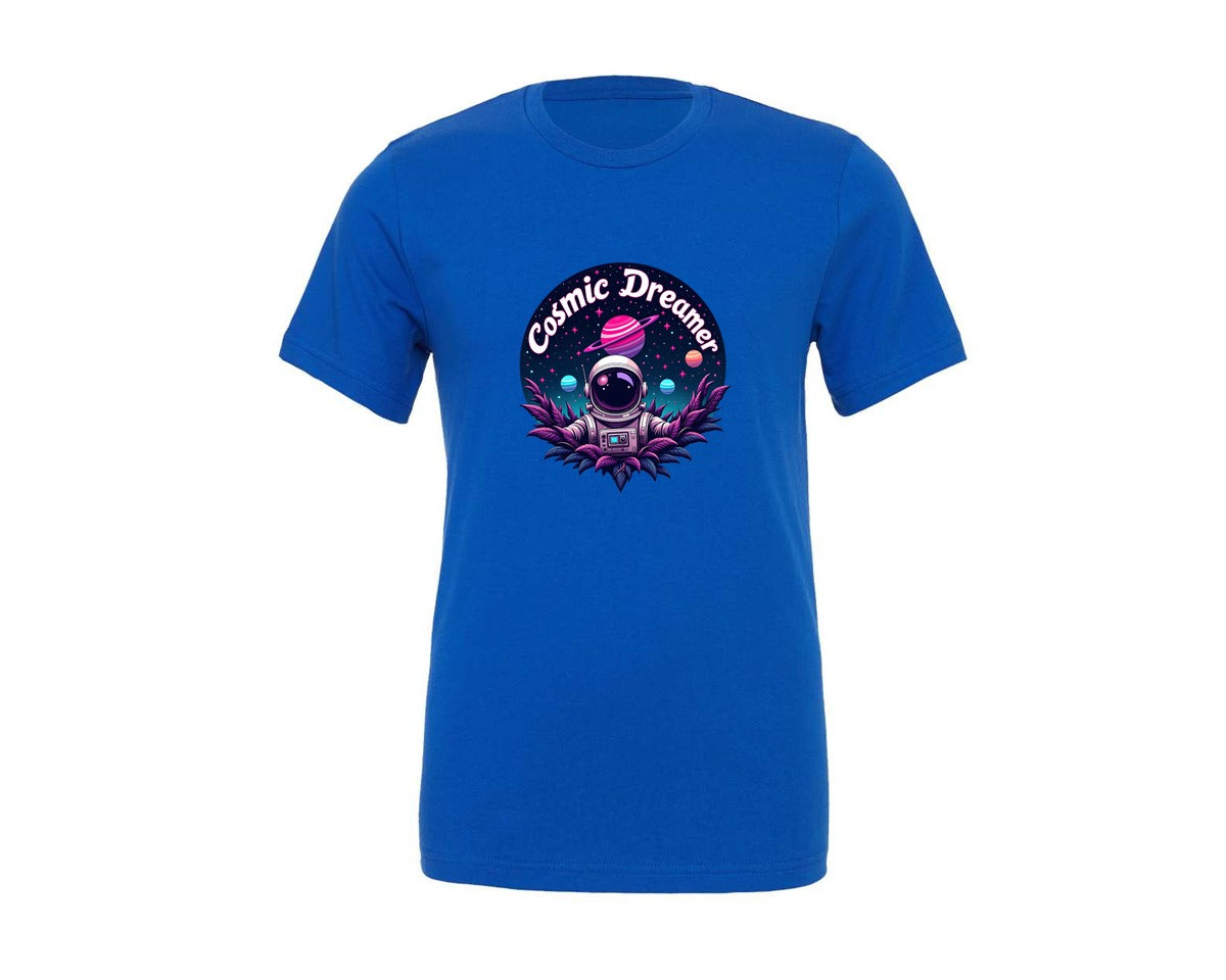 brand:Generic|color:True Royal Blue|Cosmic Dreamer T Shirt Design Graphic T-Shirt