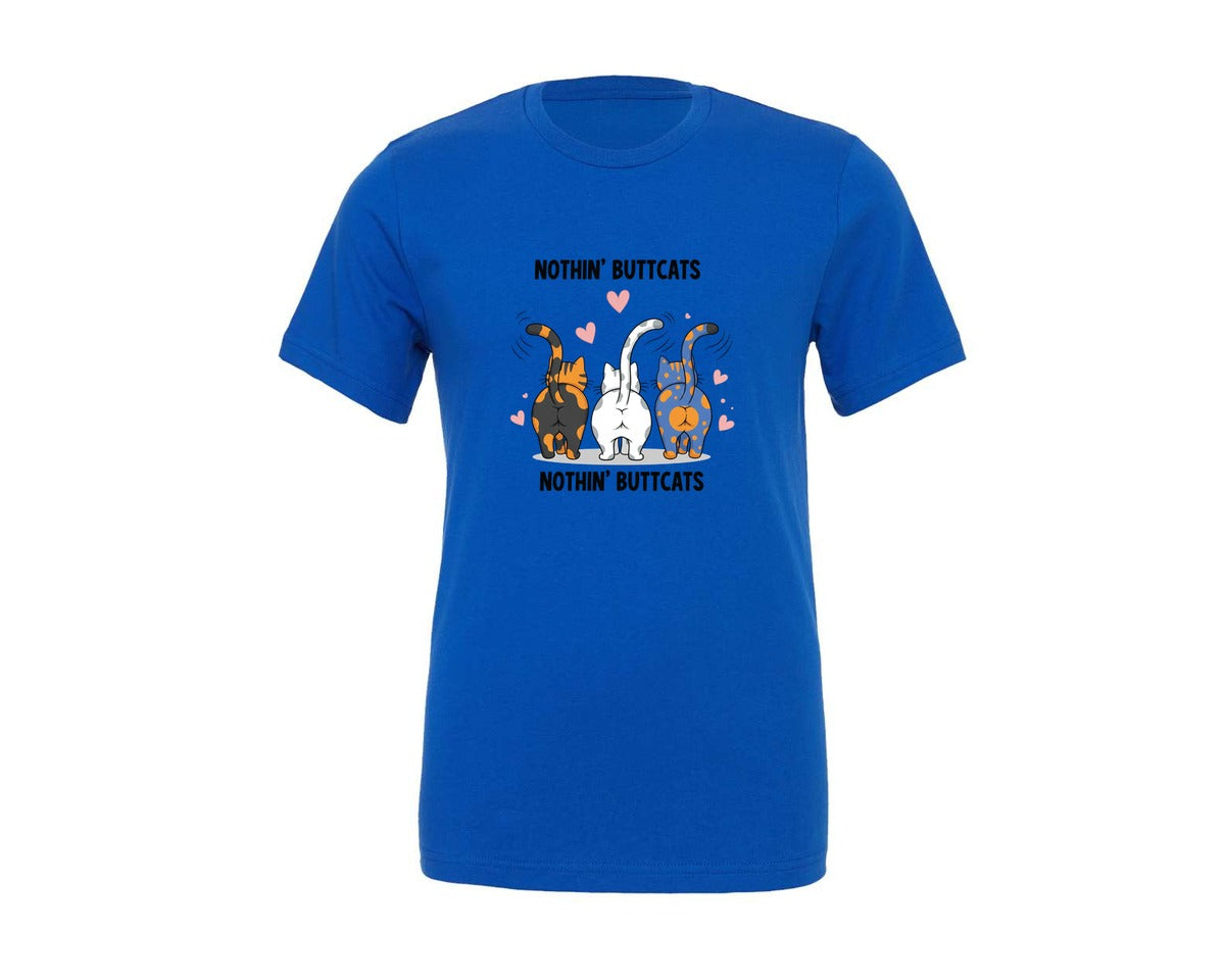 brand:Generic|color:True Royal Blue|Funny Cats Quotes 8 Graphic T-Shirt
