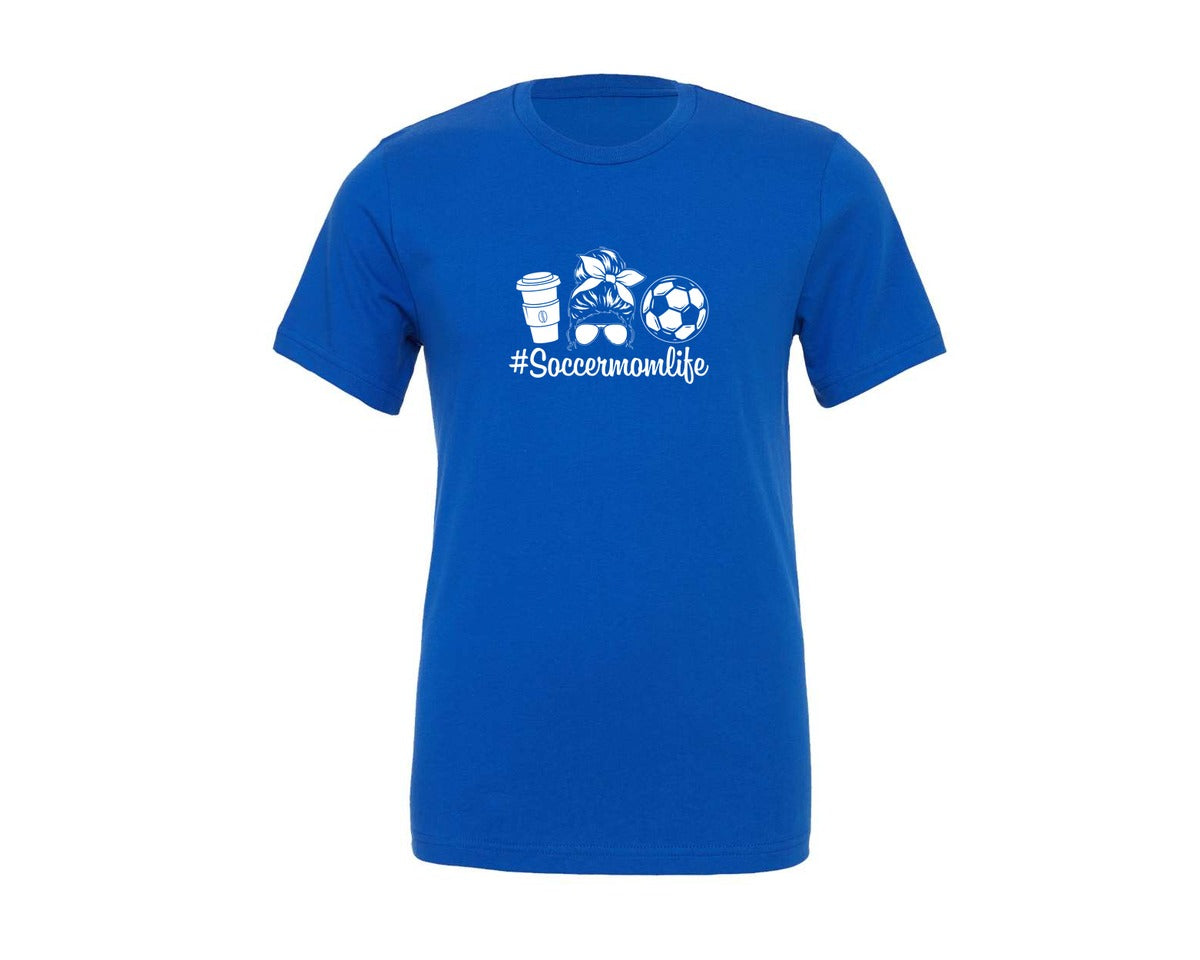brand:Generic|color:True Royal Blue|Soccer Mom Life T Shirt 2 Graphic T-Shirt