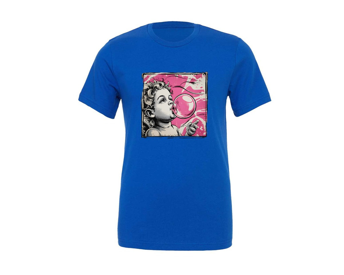 brand:Generic|color:True Royal Blue|Cupid Valentine Xoxo Vday Graphic T-Shirt
