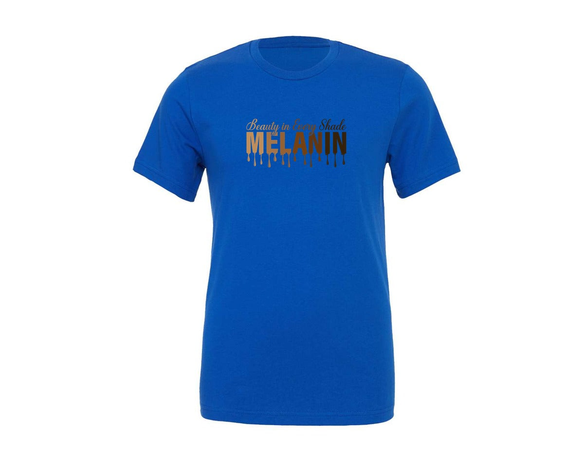 brand:Generic|color:True Royal Blue|Beauty In Every Shade Melanin T Shirt 2 Graphic T-Shirt