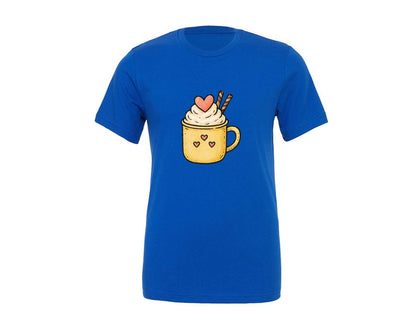 brand:Generic|color:True Royal Blue|Valentine Coffee Valentine 14 Graphic T-Shirt