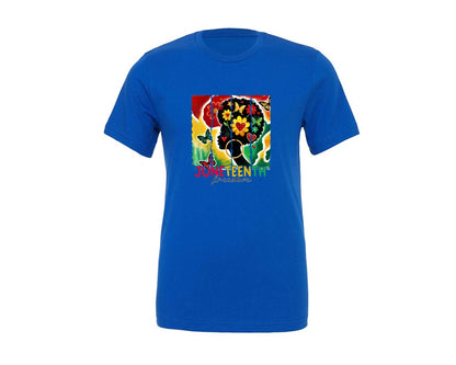 brand:Generic|color:True Royal Blue|Juneteen 1865 Black History Graphic T-Shirt