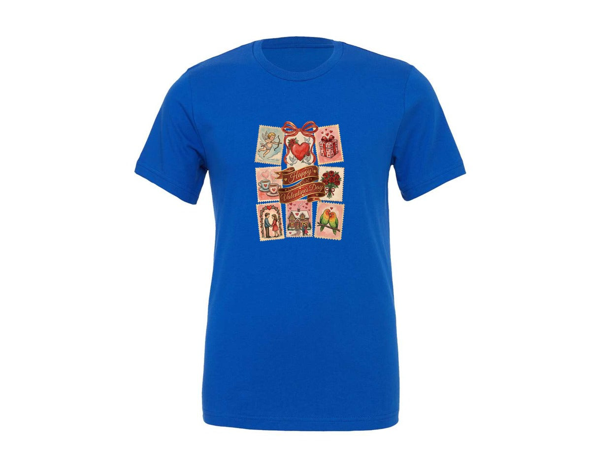 brand:Generic|color:True Royal Blue|40 Valentines Graphic T-Shirt