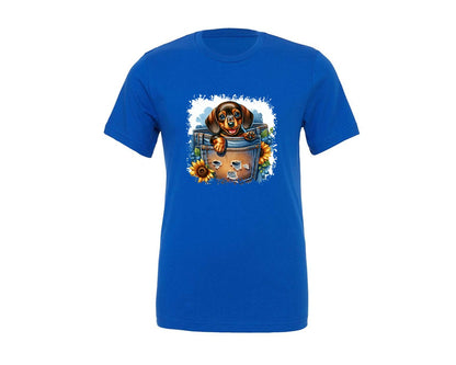 brand:Generic|color:True Royal Blue|Dog In Pocket Square Tshirt 29 Graphic T-Shirt
