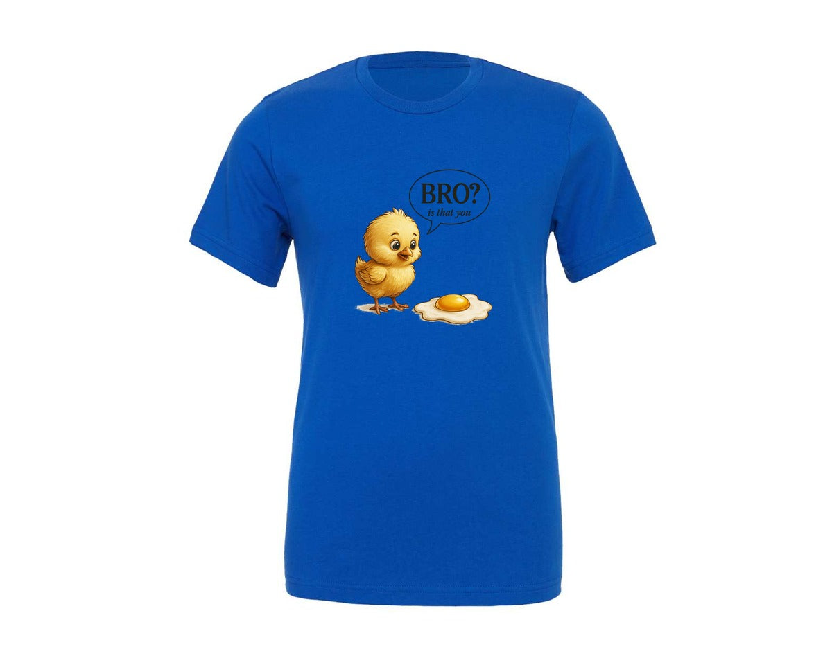 brand:Generic|color:True Royal Blue|Bro Is That You Funny Chick Graphic T-Shirt