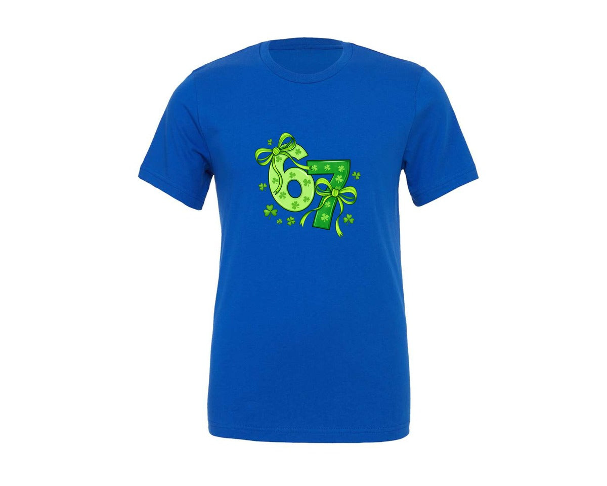 brand:Generic|color:True Royal Blue|6 7 Saint Patrick St Patricks Graphic T-Shirt