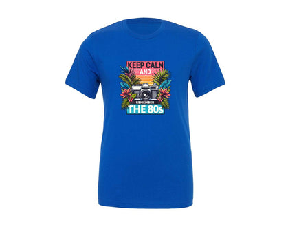 brand:Generic|color:True Royal Blue|80S Nostalgia Design Graphic T-Shirt