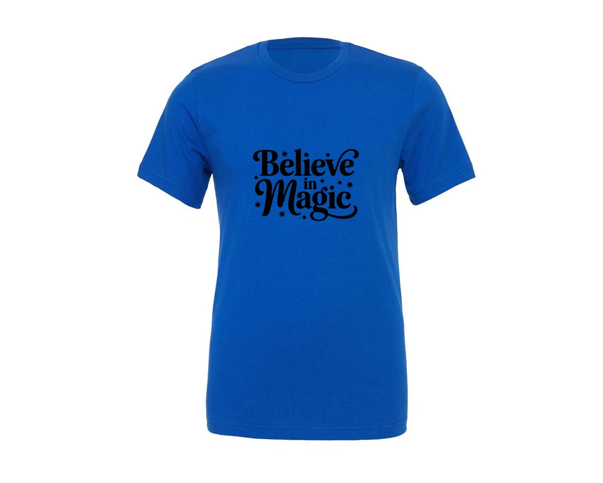 brand:Generic|color:True Royal Blue|Believe In Magic Christmas 2 Graphic T-Shirt