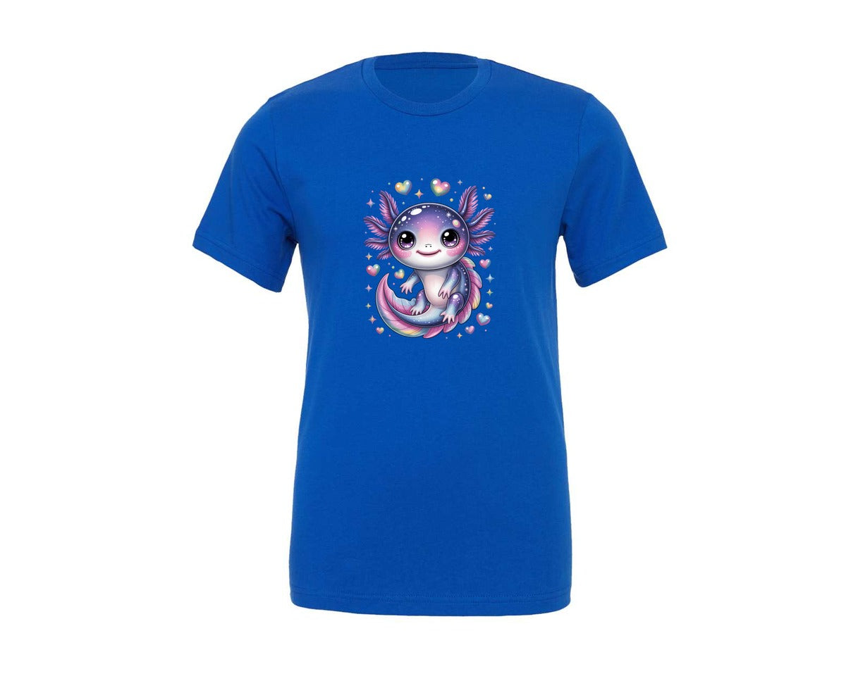 brand:Generic|color:True Royal Blue|Axolotl Shirt Graphic T-Shirt