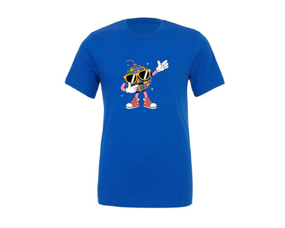 brand:Generic|color:True Royal Blue|Disco Funny Dubbing Disco Ball Graphic T-Shirt