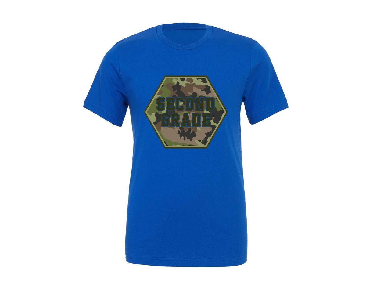 brand:Generic|color:True Royal Blue|Retro Back To School Boys 2 Graphic T-Shirt