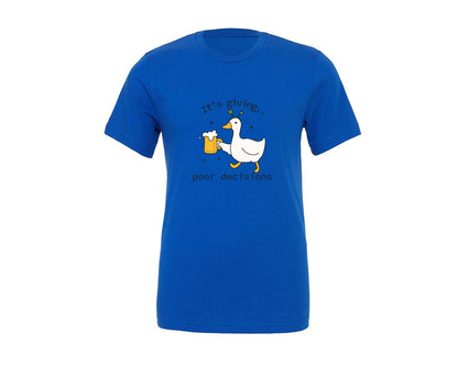 brand:Generic|color:True Royal Blue|Funny Goose St Patricks Day Graphic T-Shirt