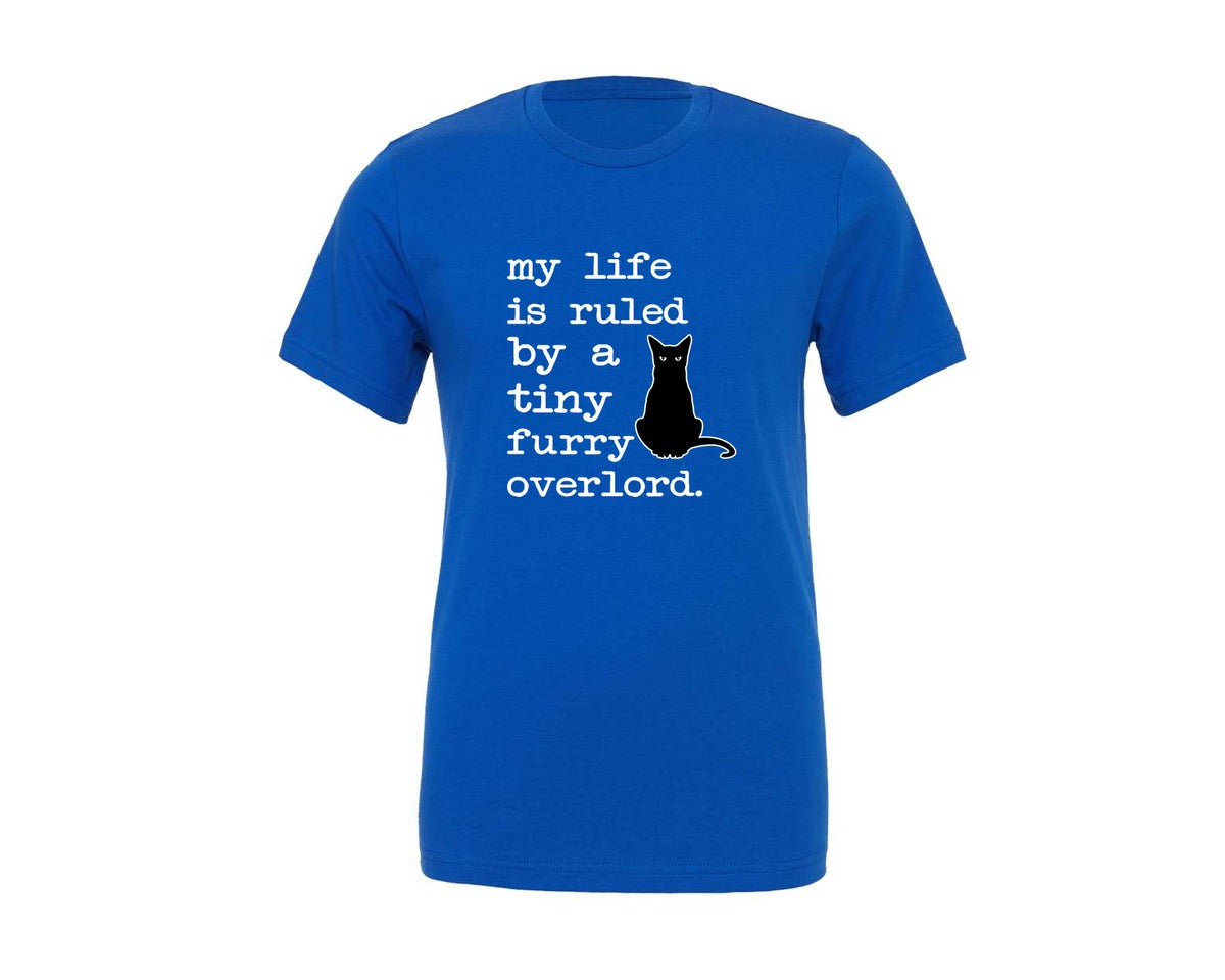 brand:Generic|color:True Royal Blue|My Life Is Ruled By A Tiny Furry Graphic T-Shirt