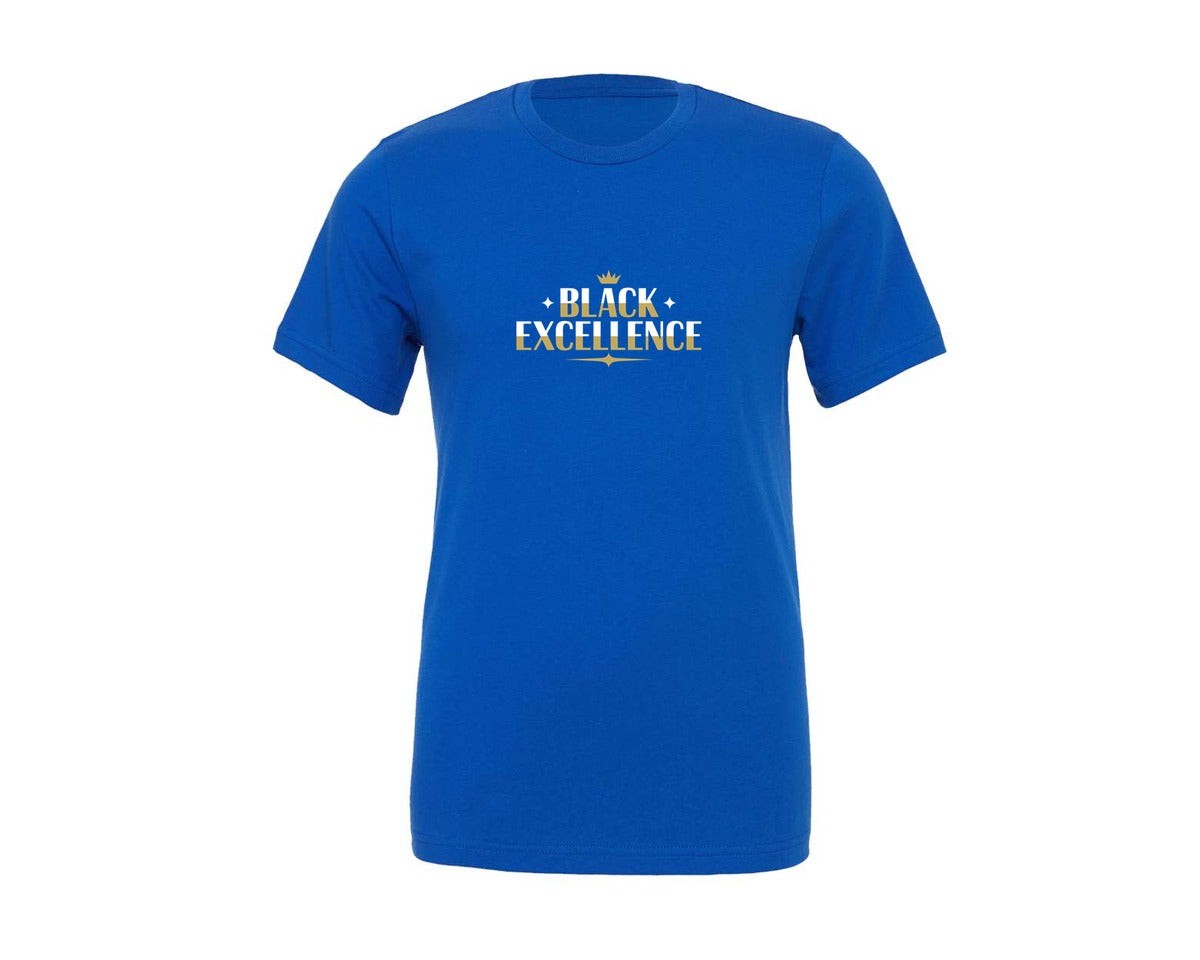 brand:Generic|color:True Royal Blue|Black Excellence Black History Month 2 Graphic T-Shirt
