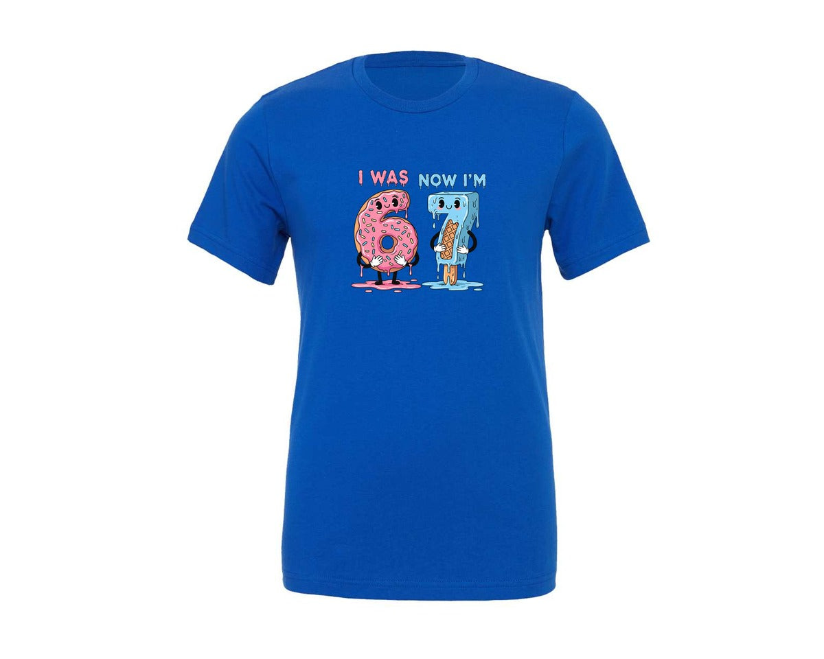 brand:Generic|color:True Royal Blue|6 To 7 Trend Donut Ice Pop Graphic T-Shirt