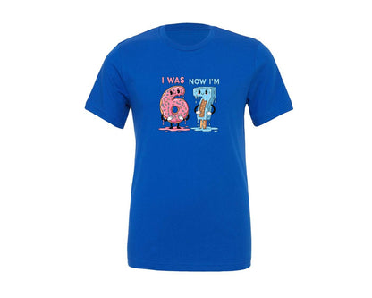 brand:Generic|color:True Royal Blue|6 To 7 Trend Donut Ice Pop Graphic T-Shirt