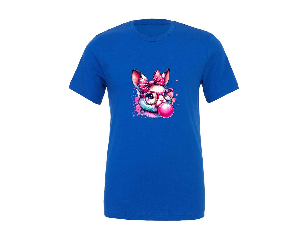 brand:Generic|color:True Royal Blue|Hipster Bunny T Shirt Design Graphic T-Shirt