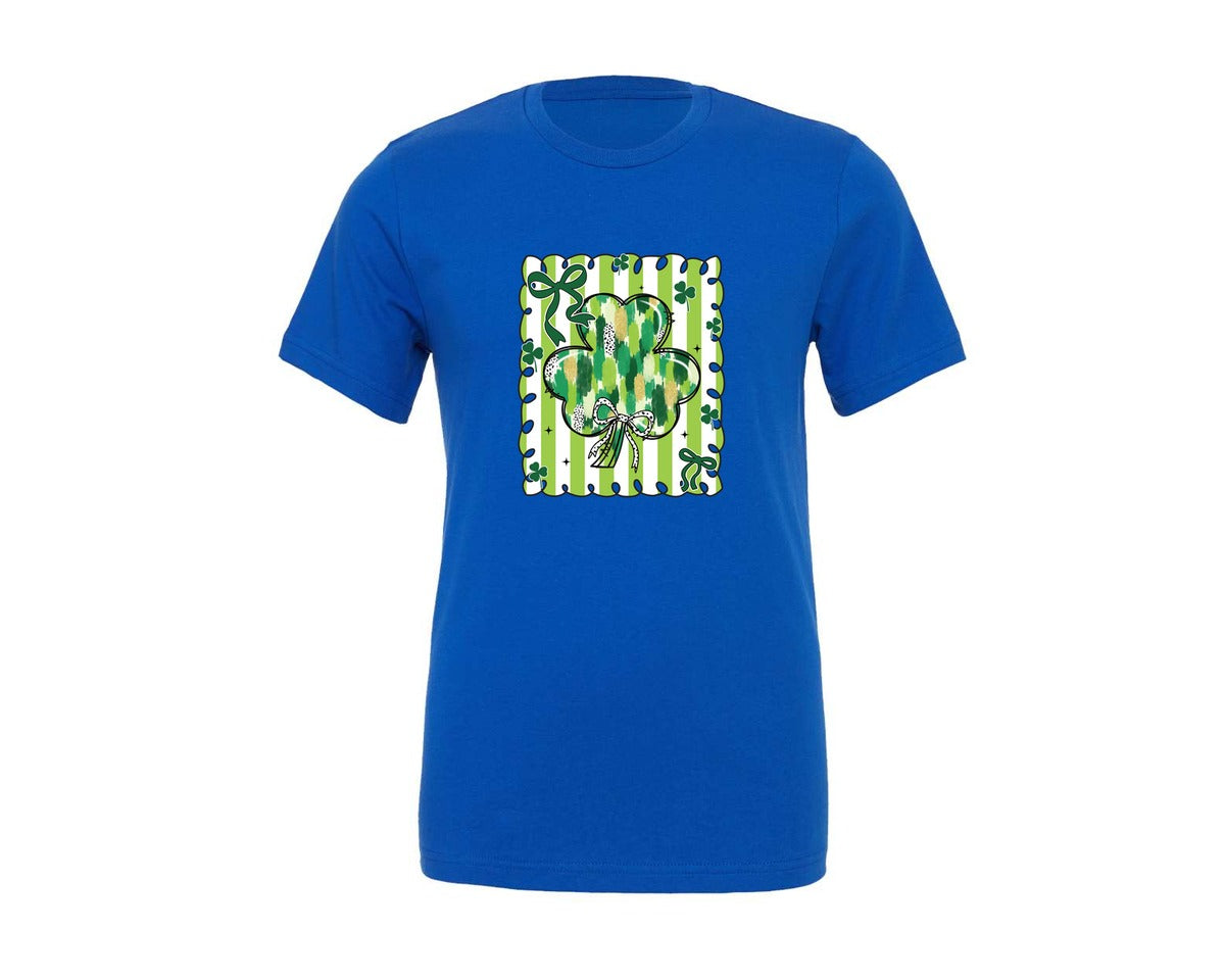 brand:Generic|color:True Royal Blue|St Patricks Day Shamrock 22 Graphic T-Shirt