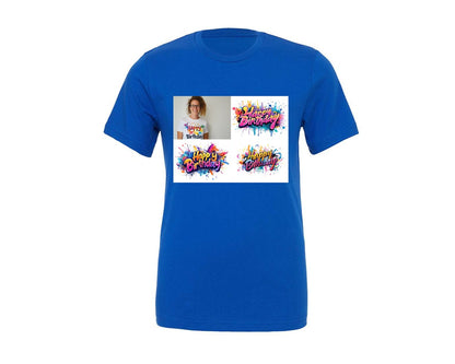 brand:Generic|color:True Royal Blue|Happy Birthday T Shirt Design 69 Graphic T-Shirt