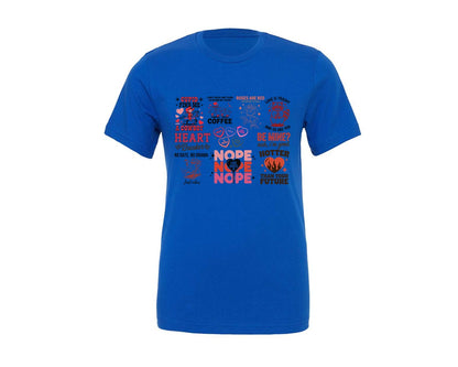 brand:Generic|color:True Royal Blue|Funny Sarcastic Valentine 6 Graphic T-Shirt