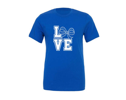 brand:Generic|color:True Royal Blue|Varsity Love Bow Valentine Day Graphic T-Shirt