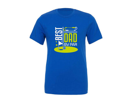 brand:Generic|color:True Royal Blue|Best Dad By Par Golf Quote Design 8 Graphic T-Shirt