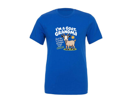 brand:Generic|color:True Royal Blue|Funny Goat Grandma T Shirt Design Graphic T-Shirt