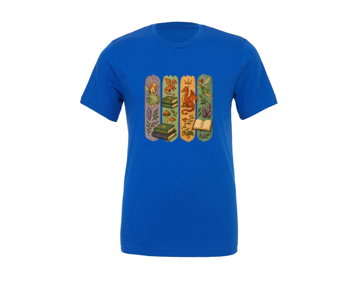 brand:Generic|color:True Royal Blue|Book Lovers Brushstroke 2 2 Graphic T-Shirt