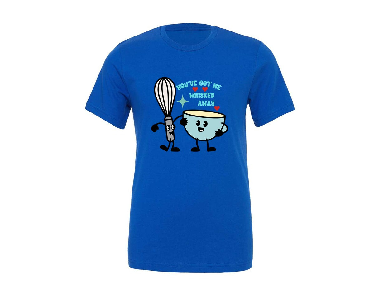 brand:Generic|color:True Royal Blue|Youve Got Me Whisked Away Cute Love Graphic T-Shirt