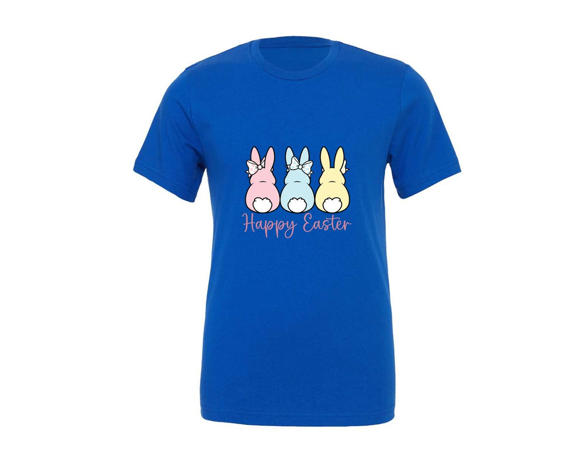 brand:Generic|color:True Royal Blue|Easter Bunny 40 Graphic T-Shirt