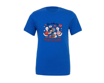 brand:Generic|color:True Royal Blue|You Make My Heart Go Honk Pngvalentine Graphic T-Shirt