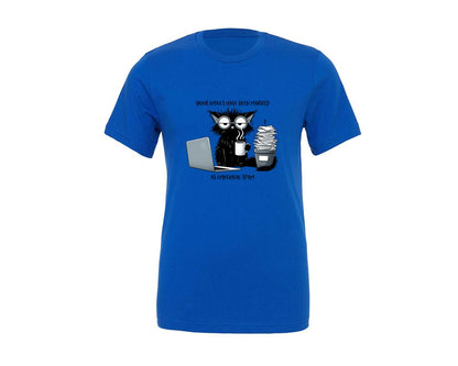 brand:Generic|color:True Royal Blue|Funny And Sarcastic Cat 4 Graphic T-Shirt
