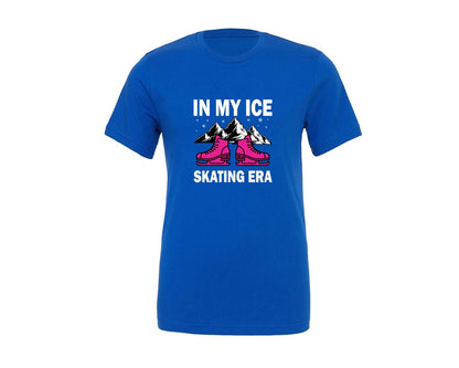 brand:Generic|color:True Royal Blue|In My Ice Skating Era Typography T Shirt Graphic T-Shirt