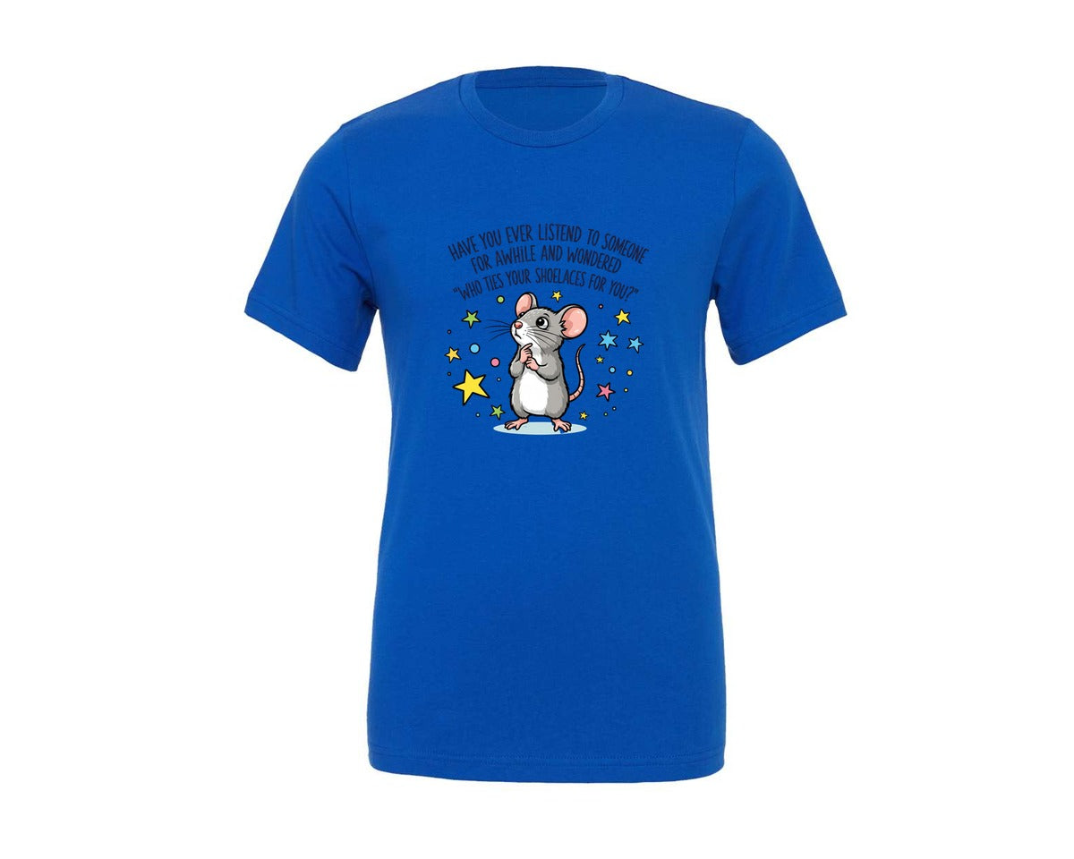 brand:Generic|color:True Royal Blue|Sarcastic Mouse Funny Animal Weird Graphic T-Shirt