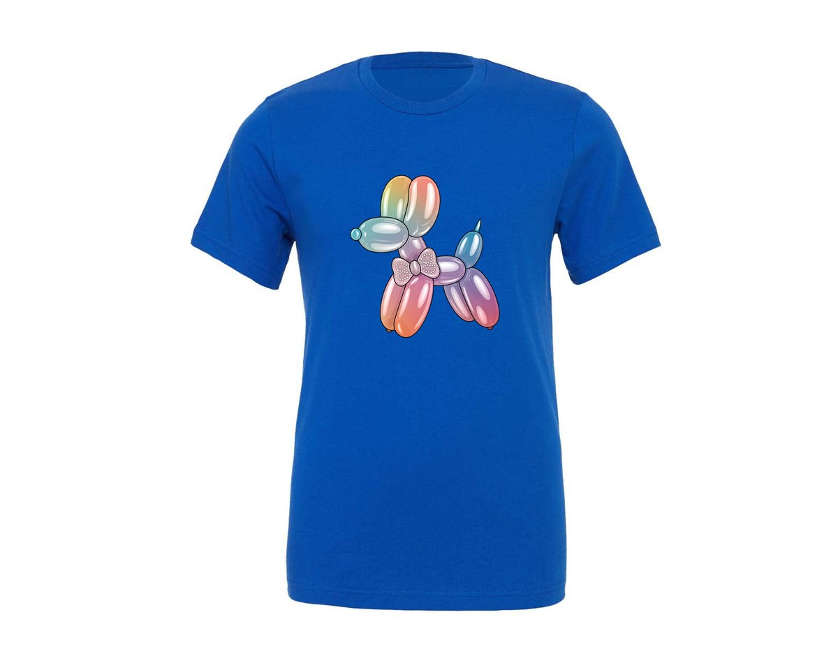 brand:Generic|color:True Royal Blue|Glam Balloon Dog 4 Graphic T-Shirt