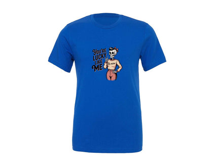 brand:Generic|color:True Royal Blue|Funny Vintage Sarcastic Skelie Shirt Graphic T-Shirt