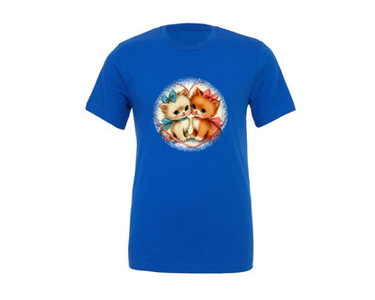 brand:Generic|color:True Royal Blue|Vintage Valentine Round Tshirt 39 Graphic T-Shirt