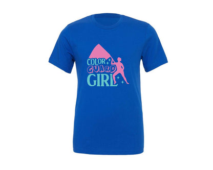 brand:Generic|color:True Royal Blue|Color Guard Girl Quote Design File 4 Graphic T-Shirt