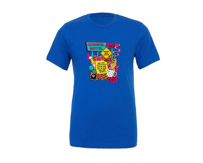 brand:Generic|color:True Royal Blue|Cowgirl Motel Collage Western Graphic T-Shirt