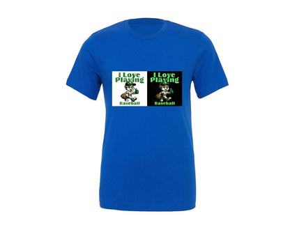 brand:Generic|color:True Royal Blue|Cute Baseball Mascot Design Graphic T-Shirt