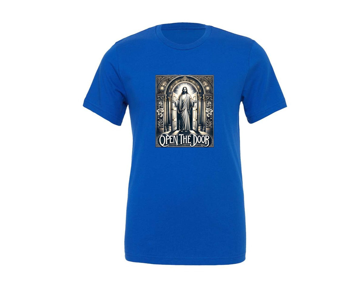 brand:Generic|color:True Royal Blue|Jesus 240320 Graphic T-Shirt