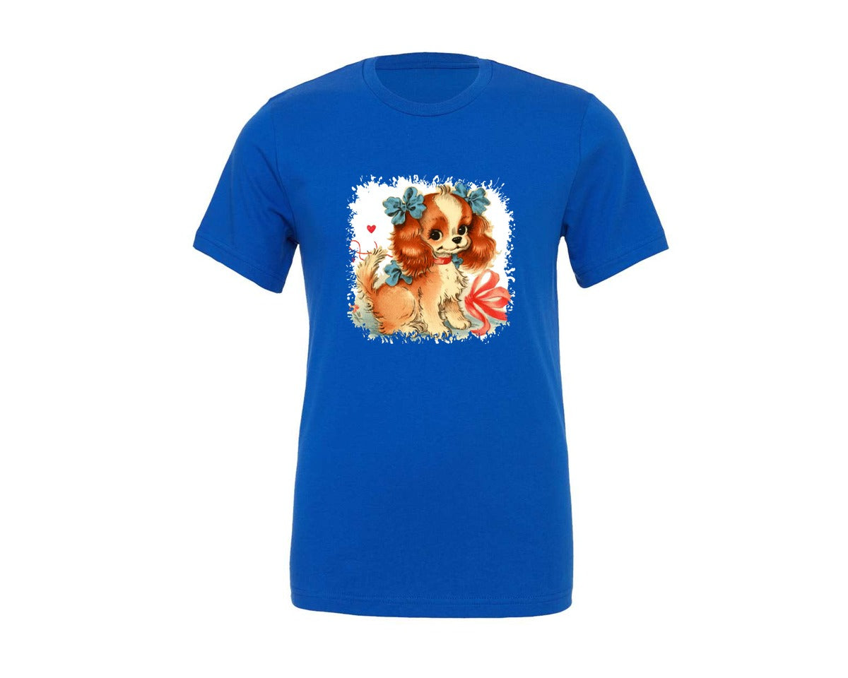 brand:Generic|color:True Royal Blue|Vintage Valentine Square Tshirt 33 Graphic T-Shirt