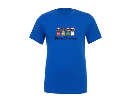 brand:Generic|color:True Royal Blue|Christmas Dachshund 2 Graphic T-Shirt