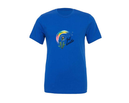 brand:Generic|color:True Royal Blue|Just Breathe Graphic T-Shirt
