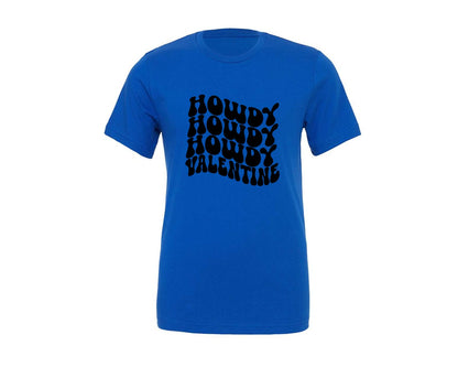 brand:Generic|color:True Royal Blue|Howdy Valentine 5 Graphic T-Shirt